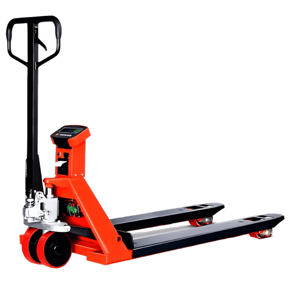 Transpaletas manuales con báscula - fondo transparente