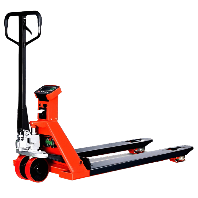 Transpaletas manuales con báscula - fondo transparente