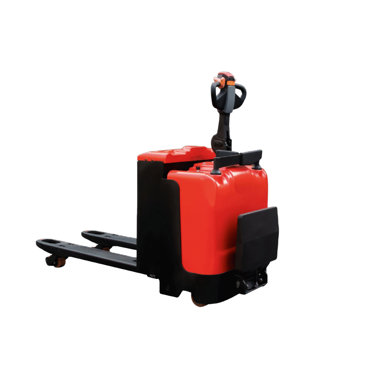 Transpaleta eléctrica con plataforma y protecciones laterales EPT-A13E01-...PP 1 - fondo transparente