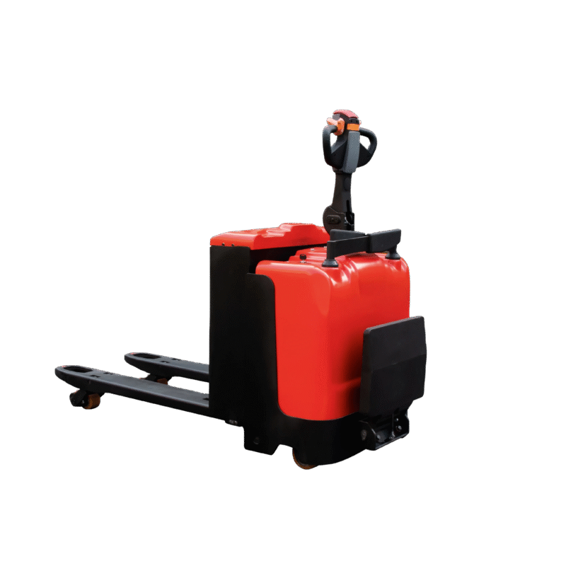 Transpaleta eléctrica con plataforma y protecciones laterales EPT-A13E01-...PP 1 - fondo transparente