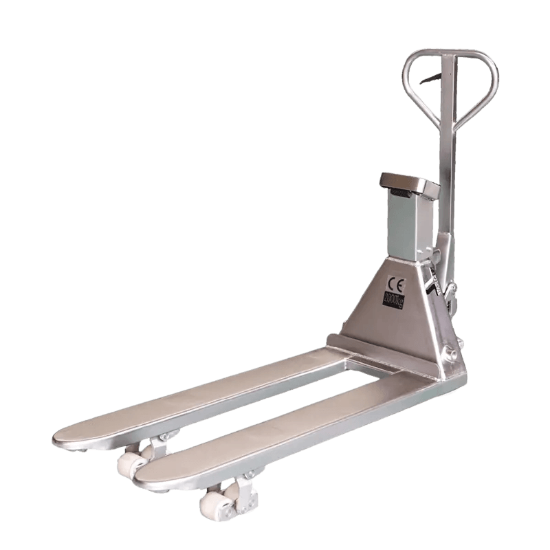 Sistema de impresión transpaleta 2500kg galvanizada con ruedas de nylon