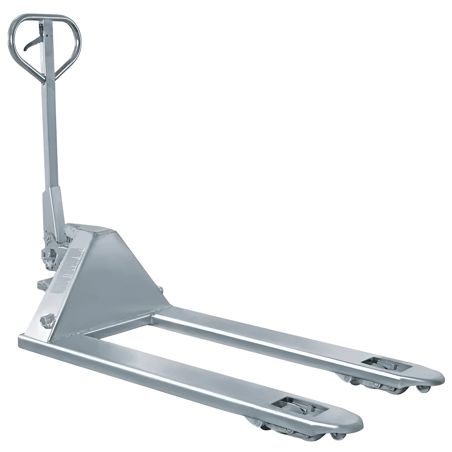 Transpaleta manual galvanizada 2500kg ruedas poliuretano
